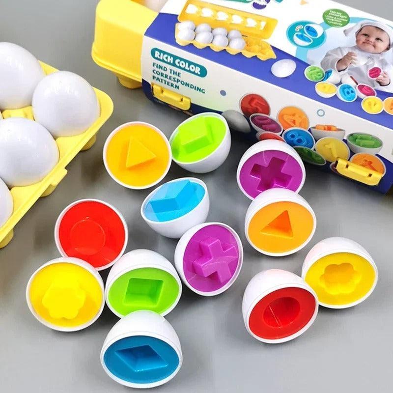 Brinquedos Educativos, Baby Eggs Montessori Cores, Formas - Imperial Shop