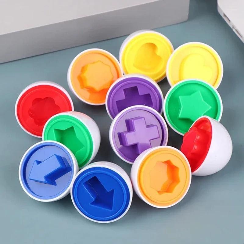 Brinquedos Educativos, Baby Eggs Montessori Cores, Formas - Imperial Shop