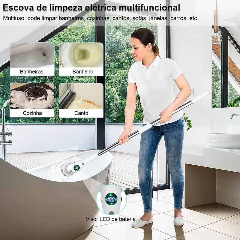 Escova de Limpeza Elétrica 8 em 1 Multifuncional - Imperial Shop