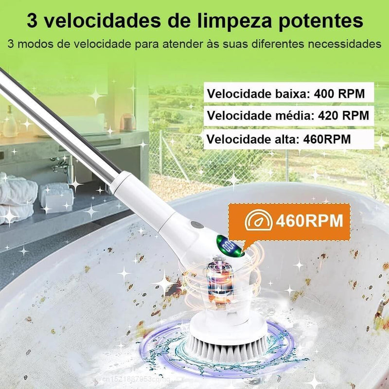 Escova de Limpeza Elétrica 8 em 1 Multifuncional - Imperial Shop