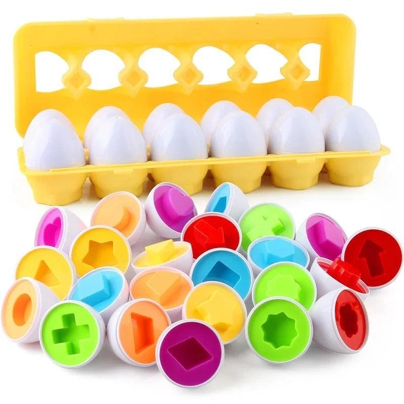 Brinquedos Educativos, Baby Eggs Montessori Cores, Formas - Imperial Shop